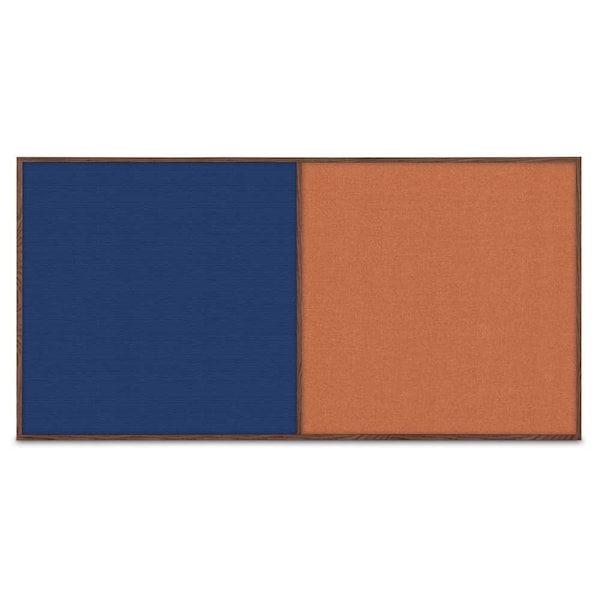 Enclosed Corkboard, 1 Door, 72"x48", 4" Fra